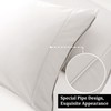 PiccoCasa Pillowcases 2 Pack Cotton Pillow Cases with Zipper Closure