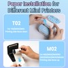 Phomemo Phomemo 53mm Thermopapier Farbe für T02/M02/M02S/M02Pro/M02X/M02L/M03/M03AS/M04S/M04AS/M832/M833/M834 Mini Taschendrucker, 3