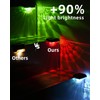 Herzila 16 Pack Solar Deck Step Lights Outdoor,Color Changing Solar