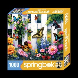 Springbok Butterfly Haven 1000 Piece Jigsaw Puzzle for Adults - Explore a Butterfly Lovers Dream