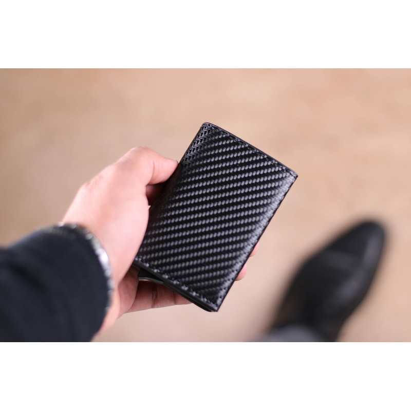 HAFEID Card Case with Coin Compartment, RFID Blocker, Magnet and