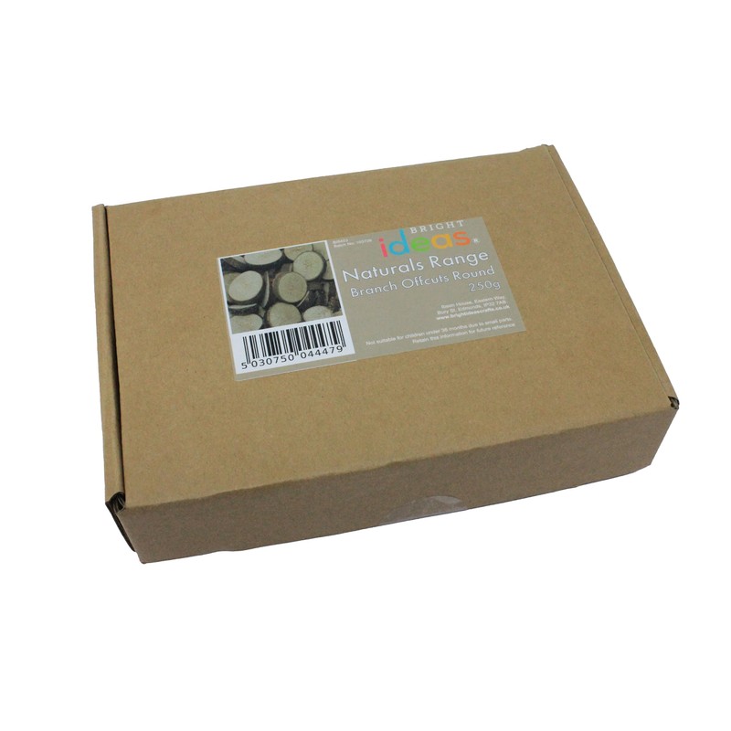 Bright Ideas Natural Branch Offcuts Round 250g in Assorted Sizes