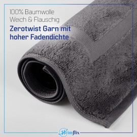 Bath Mat 50 x 80 cm in 3 Colours Cotton as Bath Mat & Toilet Mat Soft Shower Mat Toilet Rug Bathroom Mat & Toilet Rug Comfortable for Feet Door Mat Bathroom (Anthracite)