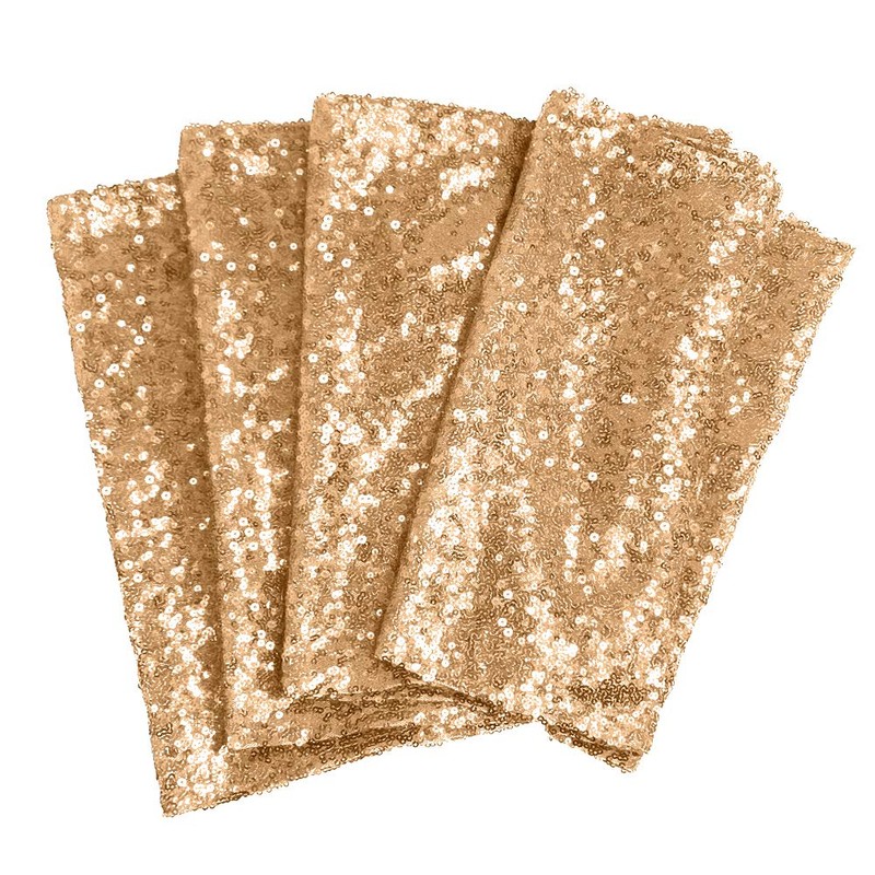 Time to Sparkle 12x108inch Glitter Sequin Table Runner Chair Sashes