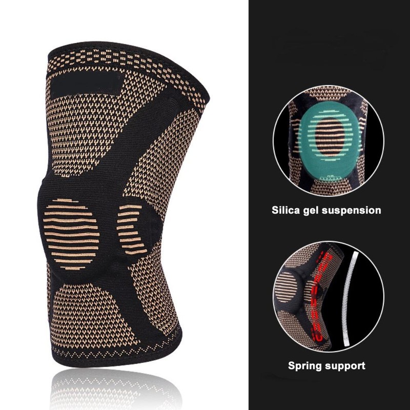 1 Pair Knee Brace Elastic Breathable Knee Sleeve Compression Non