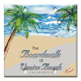 Art Plates - Decorative Printed OverSized - Jumbo Metal Switch Plate - Oversize Decorative Metal Wall Plate - 2 Gang Blank - New Orleans - (Made in USA)