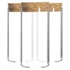 Argon Tableware Glass Storage Jars with Cork Lids - Modern