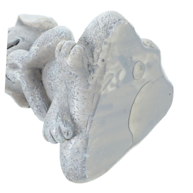 Mipcase Meditating Dog Statue Realistic Zen Style Dog Figurine for