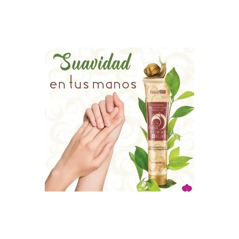 Crema Manos Codos Reparación Intensa Baba Caracol + Elixir