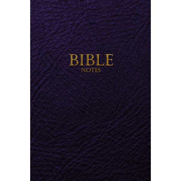 Bible Notes: This elegant, simple, and lined pages notebook is