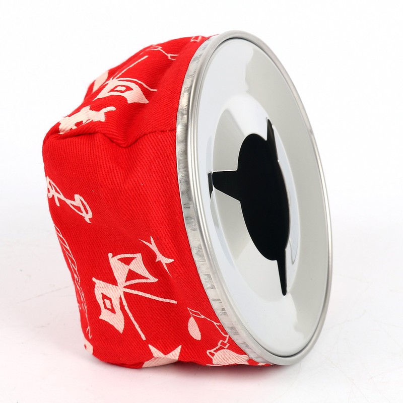 Amarine-Made Stainless Windproof Bean Bag Ashtray, Blue or Red (Red)