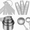 8 Piece Measuring Cup and Spoon Set - Stainless Steel