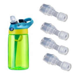 Paquete de 4 válvulas de mordida de botella de agua de repuesto compatibles para botellas de agua de Contigo, válvula de mordida de repuesto para botellas de agua de silicona, válvula de mordida de