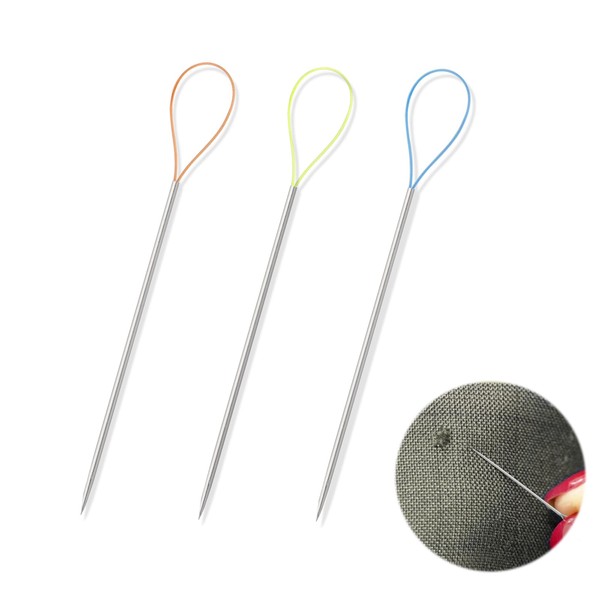 3pcs Snag Nab It Tool, Needle Threaders for Hand Sewing,