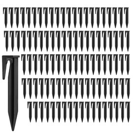 Set of 200 Ground Pegs Robotic Lawnmower Pegs for Robotic Lawnmower Boundary Cable Ground Anchors Ground Spikes Nail Robotic Lawnmower Accessories for Compatible with Gardena, Worx, Bosch