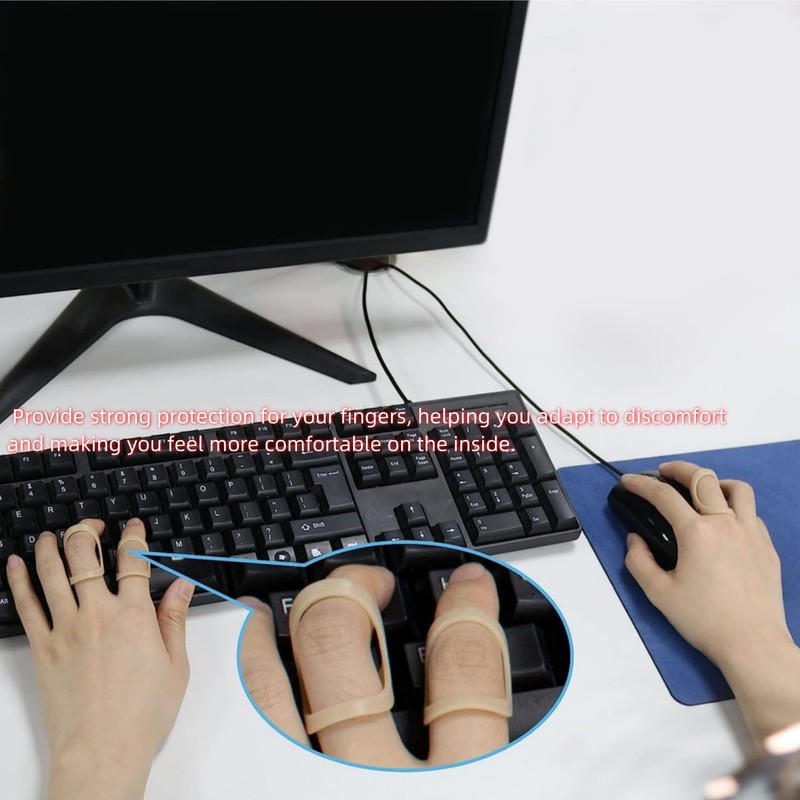 5Pcs Finger Splint, Oval 8 Comfortable Trigger Thumb Brace to