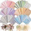 Fullhawl 186 Pcs Textured Scrapbook Paper and Mesh Fabric Assorted
