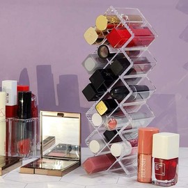타워형 립스틱 보관함 16구 화장품보관 화장품정리 립스틱정리 화장대정리 Tower-shaped lipstick storage 16 slots makeup organizer makeup storage lipstick organizer vanity organization