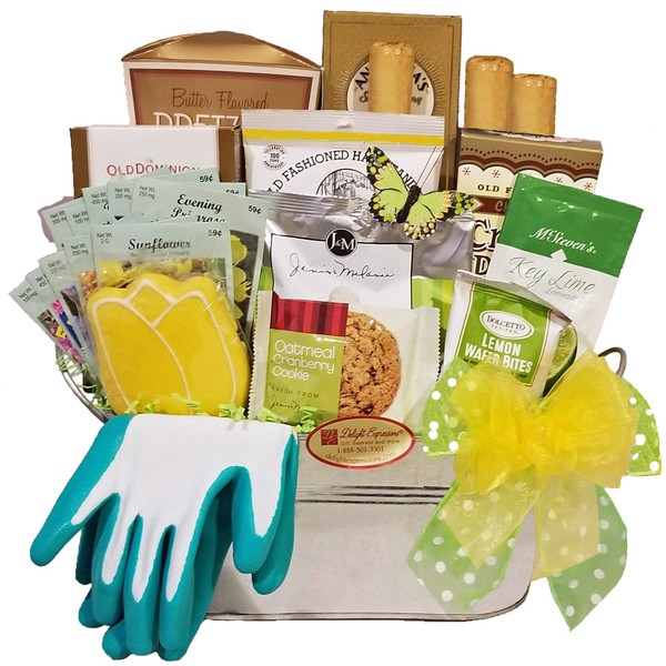 Delight Expressions Garden Tools and Goods Tote - A Mother's Day, Birthday or Get Well Gift Basket Idea!