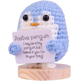 Mwmoeen Funny Positive Penguin, Positive Potato Pocket Hug Gifts Best Friend Gifts for Girlfriend Small Gifts for Women