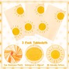 BeYumi 3Pcs Boho Sunshine Party Table Covers Hippie Sun Waterproof