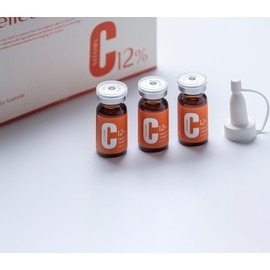 Alluring Vitamin C 12 Ampoule for Face with Glutathione, Hydrating Serum, Anti Aging Facial Serum - 3 Ampoules x 10ml each