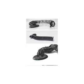 Yolkvisual Vertebra Organizador de Cable Flexible. para Estritorios/Mesas de Altura Ajustable. Color Negro