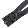 MebuZip 73 cm, 2 pieces, waterproof zips, separable, #5, black,