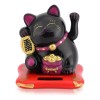 Mini Estatuilla Gato Japonés Suerte Fortuna Solar Maneki Nek