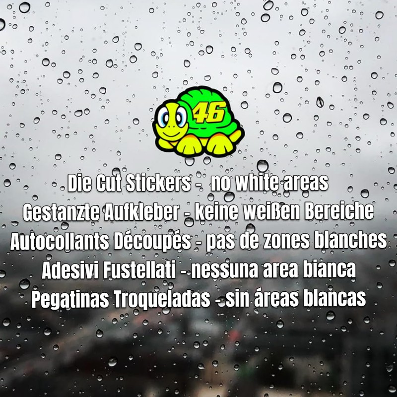 Valentino Rossi Sticker Turtle 2012 Vinyl Decal 2.5cm 1" x