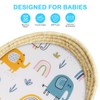 Aolso Crib Fitted Sheets, 2pcs Crib Baby Sheet Set 84x41cm,