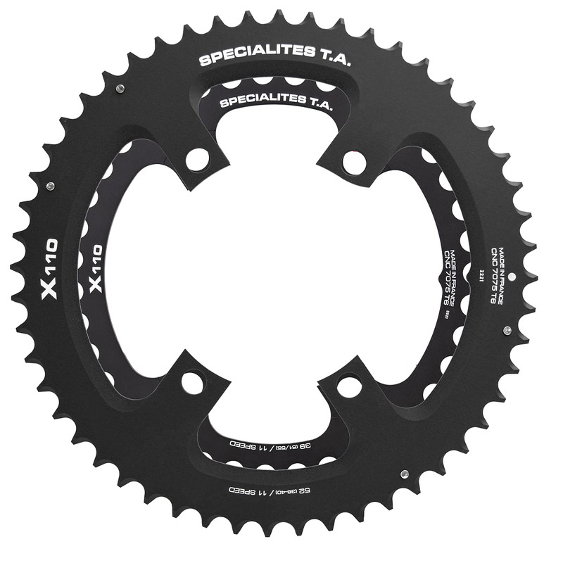 Spécialités TA X110 4 Arm 11 Speed Chainring, Outer 52t,