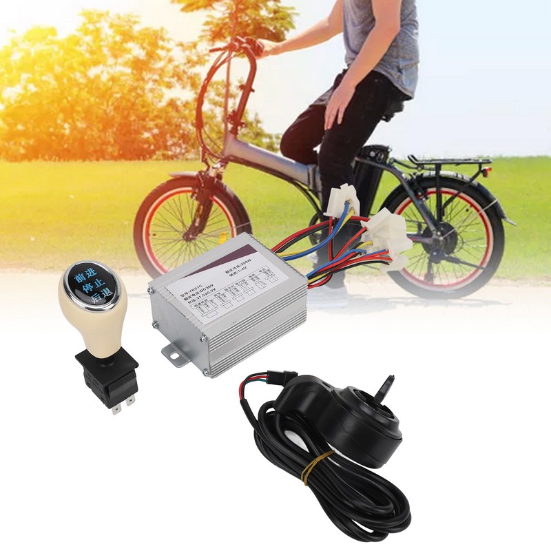 36V 350W Electric Bike Controller Set with Thumb Grip Forward