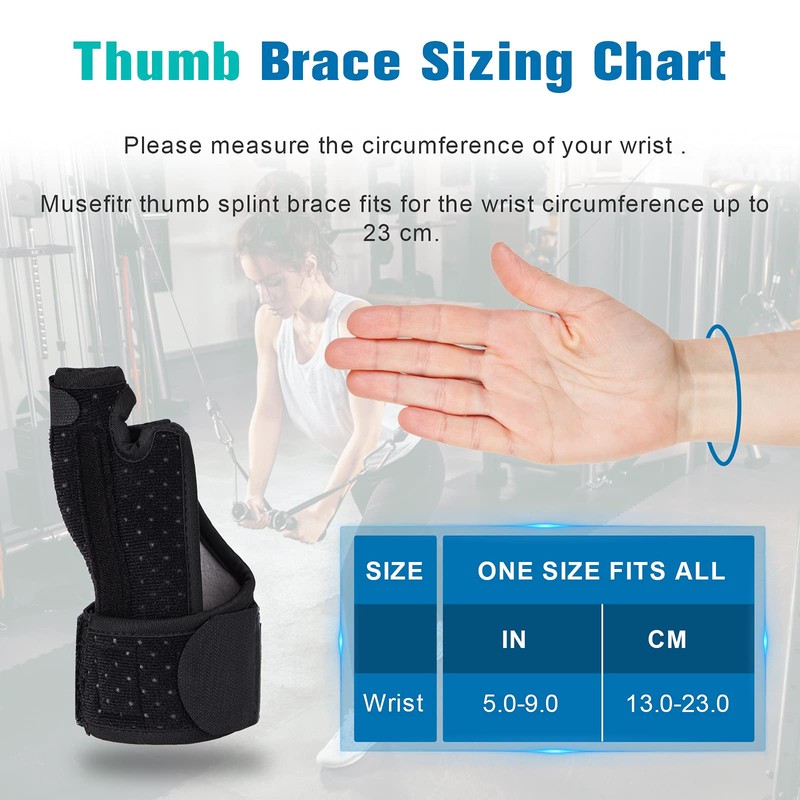 Thumb Splint Brace for Right and Left Hand-Reversible Wrist and