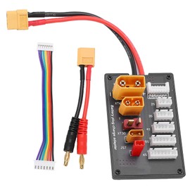 Walfront Parallel Charging Board Balanced Charging Plate Adapter ///JST/T Plug Interfaces Battery Charger for 2S‑6S Battery
