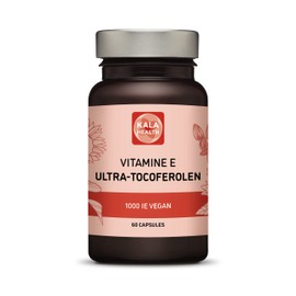 Kala Health Vitamin E 1000 IU Ultra Tocopherol 450mg Vitamin E Vegan - All 4 Tocopherols - Alpha Tocopherol + Beta Tocopherol + Gamma Tocopherol + Delta Tocopherol - Unique d Alpha Tocopherol