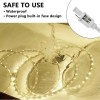 SURNIE LED Rope Lights Outdoor Waterproof Warm White, SURNIE 50ft