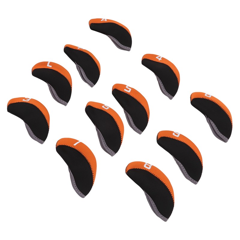 11PCS Golf Club Head Covers Neoprene Numbered Golf Club Head