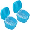 heizi Denture Case, Stylish, Dentures, Clean, Storage, Set of 2,