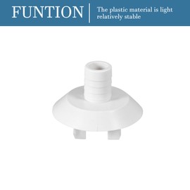 QUARKZMAN 1.1 Inch Plastic Hose Screw Connection x 1 Piece Air Conditioning Drain Hose Angle Screw Connection Replacement Parts for Air Conditioning and Mini Split Devices [White]