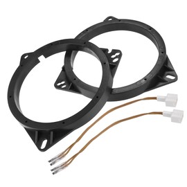 A ABSOPRO Car Speaker Adapter Spacer Ring with Wire Combination for Toyota for Scion Plastic Black