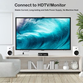 Power Cord, Goalfish 15FT AC Power Cable 10A 250V Nylon Braided 3 Prong Power Cord 18AWG Replacement 3-Pin Power Cables UL Certified for Computer, TV, Monitor, Printer, PC, Projector