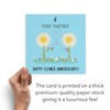 Hunts England - 4th Wedding Anniversary Card - Flower Anniversary