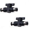 Jienk 2Packs Pneumatic 1/4"x 1/4" Tube OD Ball Valve, Push
