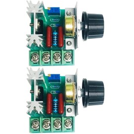 WWZMDiB 2Pcs AC PWM Motor Speed Controller AC 110-220V to 50-220V 25A 2000W，It can use to such as electric stove, water heater tune thermal, lighting dimmer, small motor speed, electric iron thermosta