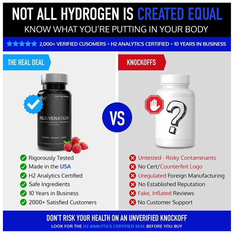 DRINK HRW Rejuvenation Molecular Hydrogen Water Tablets: 12 ppm H2,
