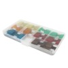 24Pcs Automotive Fuse Assortment Kit with Storage Box Zinc Alloy