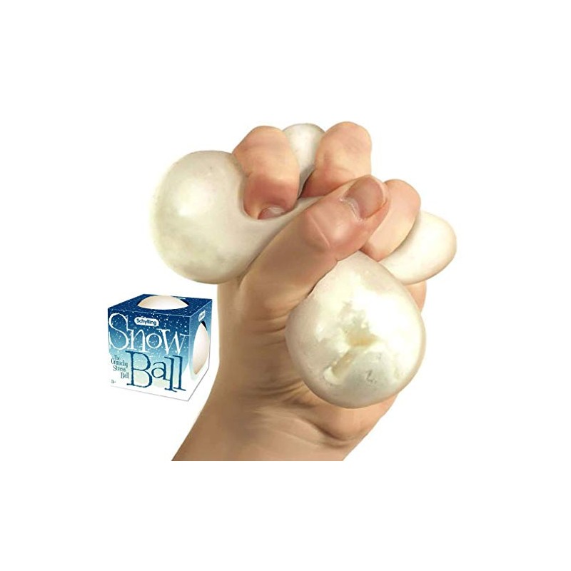 Schylling Snow Ball (NeeDoh) Crunchy, Squishy, Squeezy, Stretchy Stress Balls