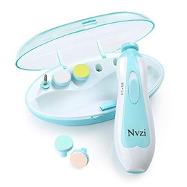 Nvzi Baby Nail Trimmer Electric, Electric Nail File Baby, Fingernail Clippers, Infant Safety First Nail Clipper, Baby Fingernail Clippers(Bule)