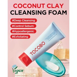 Tocobo - Coconut Clay Cleansing Foam (150ml) 5.07fl oz full size new inbox !